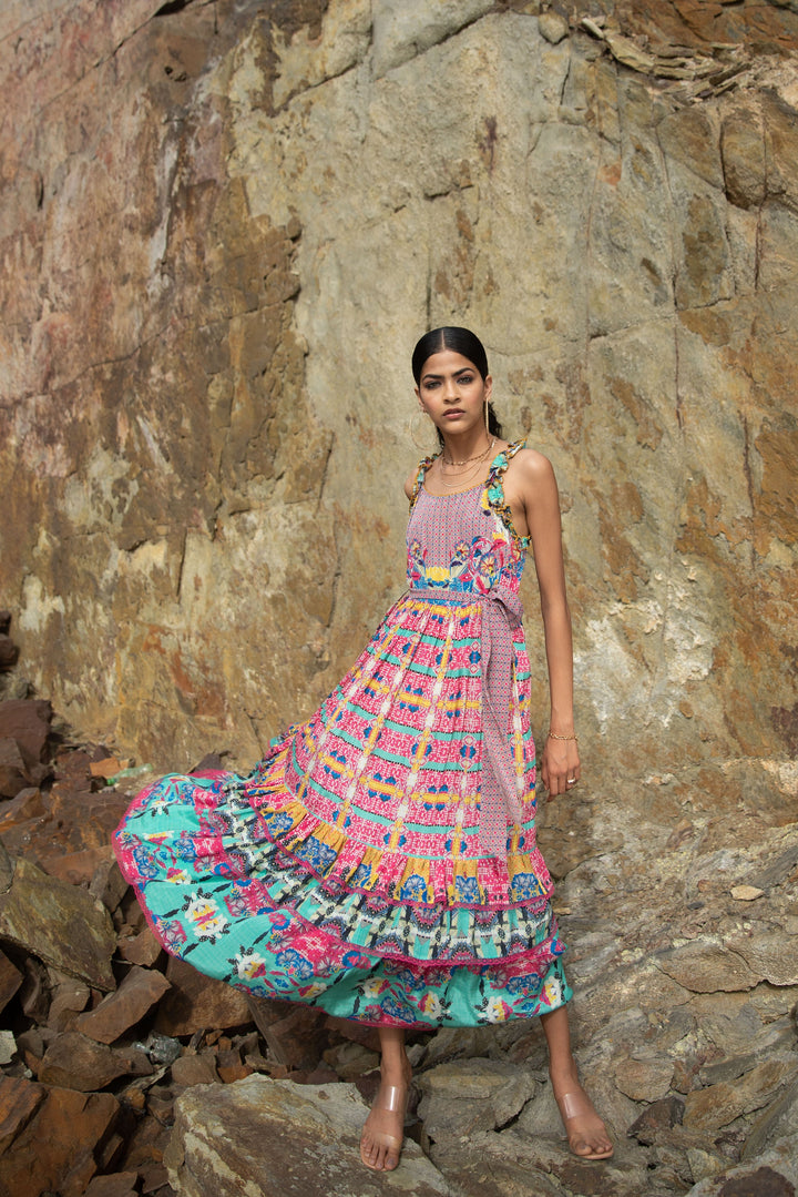Maxikleid mit Rüschen „Dahlia“