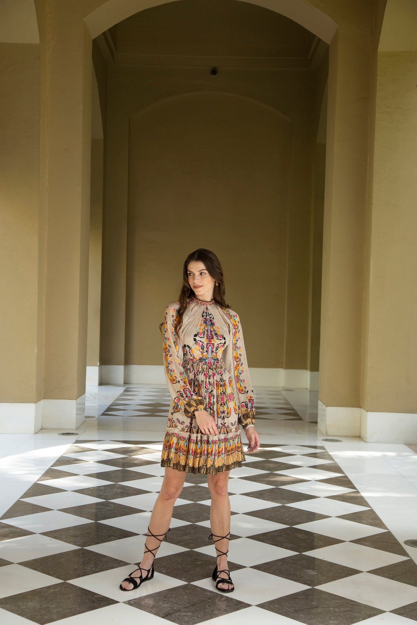 WILLOW TIERED MINI DRESS