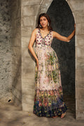 Carson Stufen-Maxikleid
