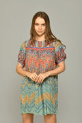 CERULEAN TUNIC DRESS