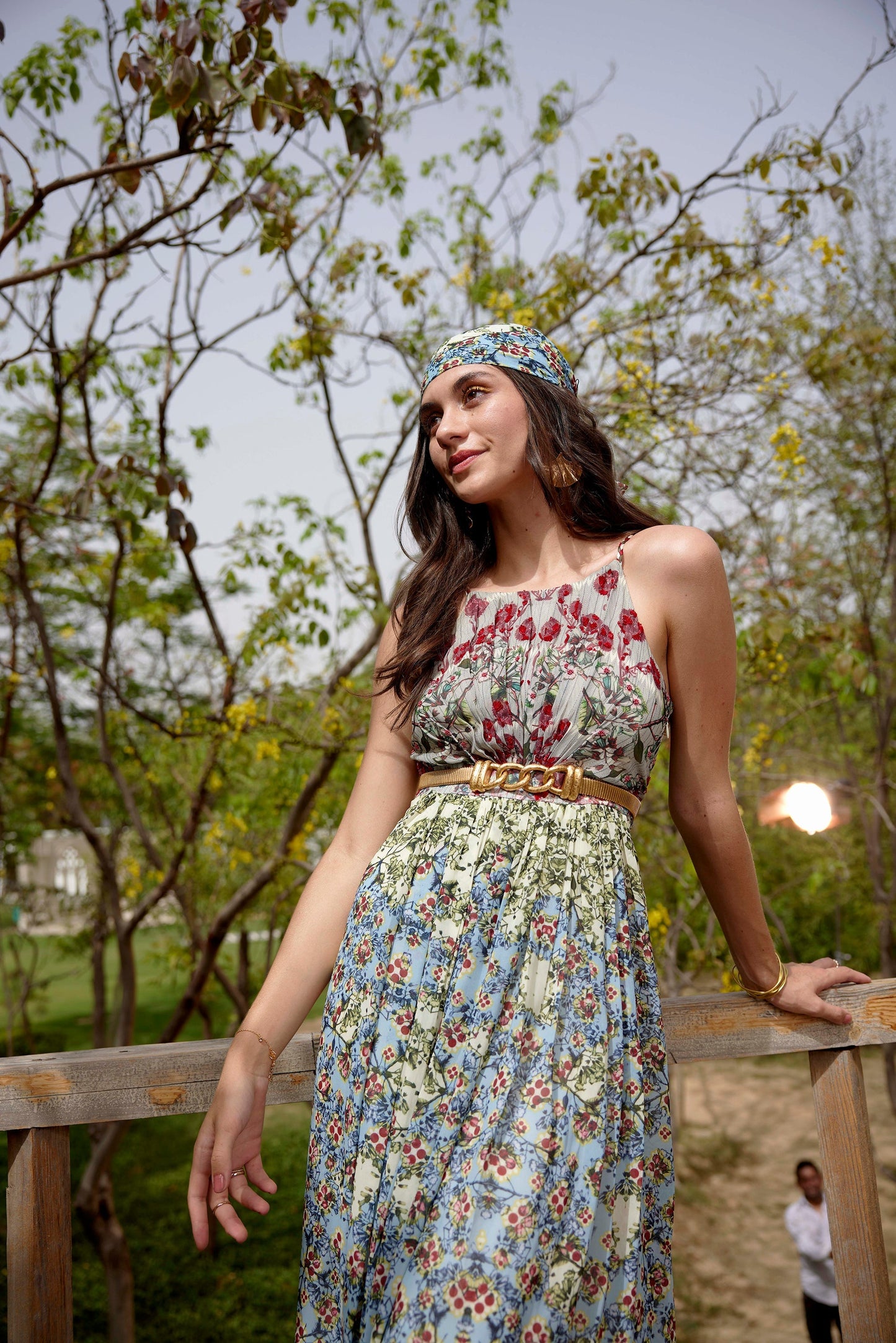 ADELISE BEADED HALTER DRESS