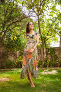 Maxikleid mit Rüschen „Sundown“