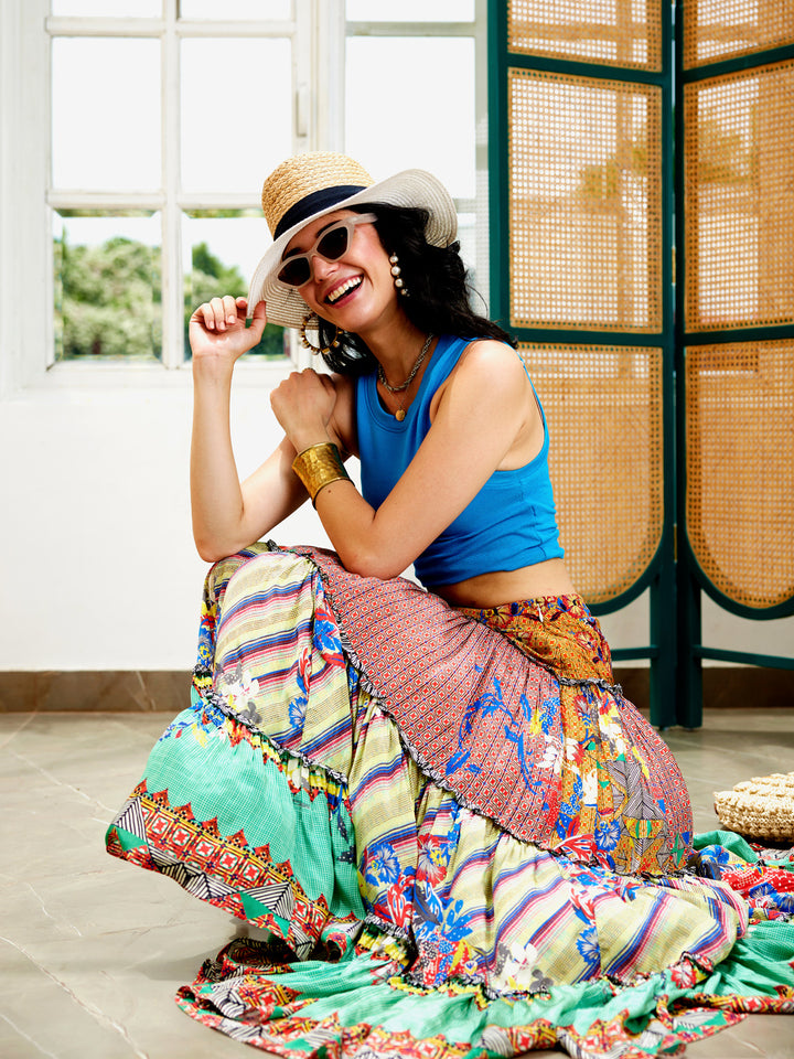 RUTH EMBELLISHED MAXI SKIRT