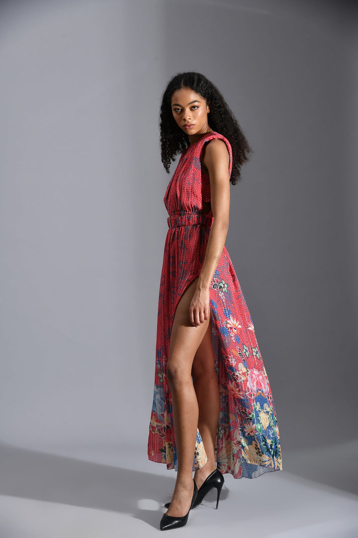 RAVYN PLEATED MAXI DRESS