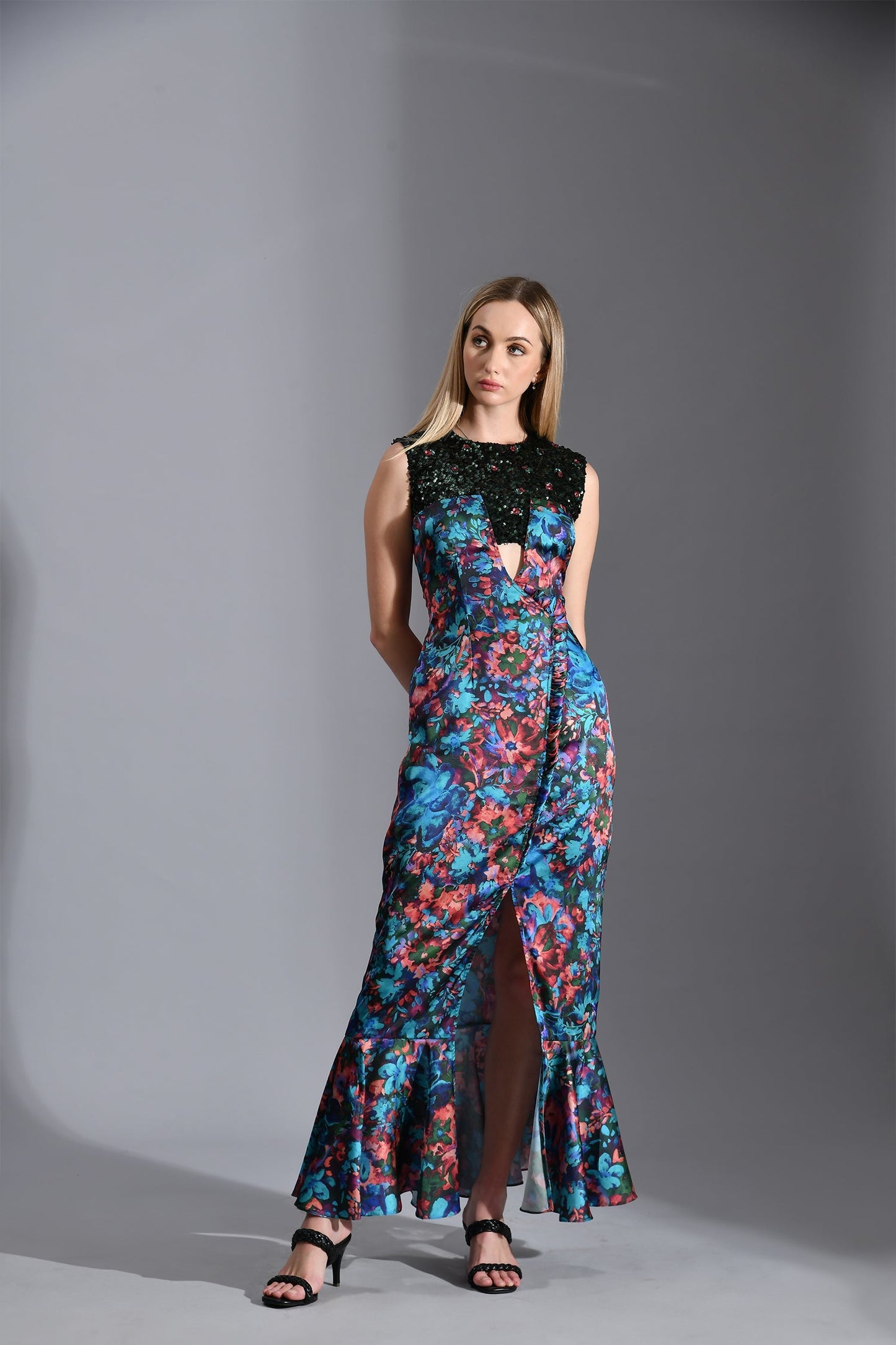 BELLE SEQUIN MAXI DRESS