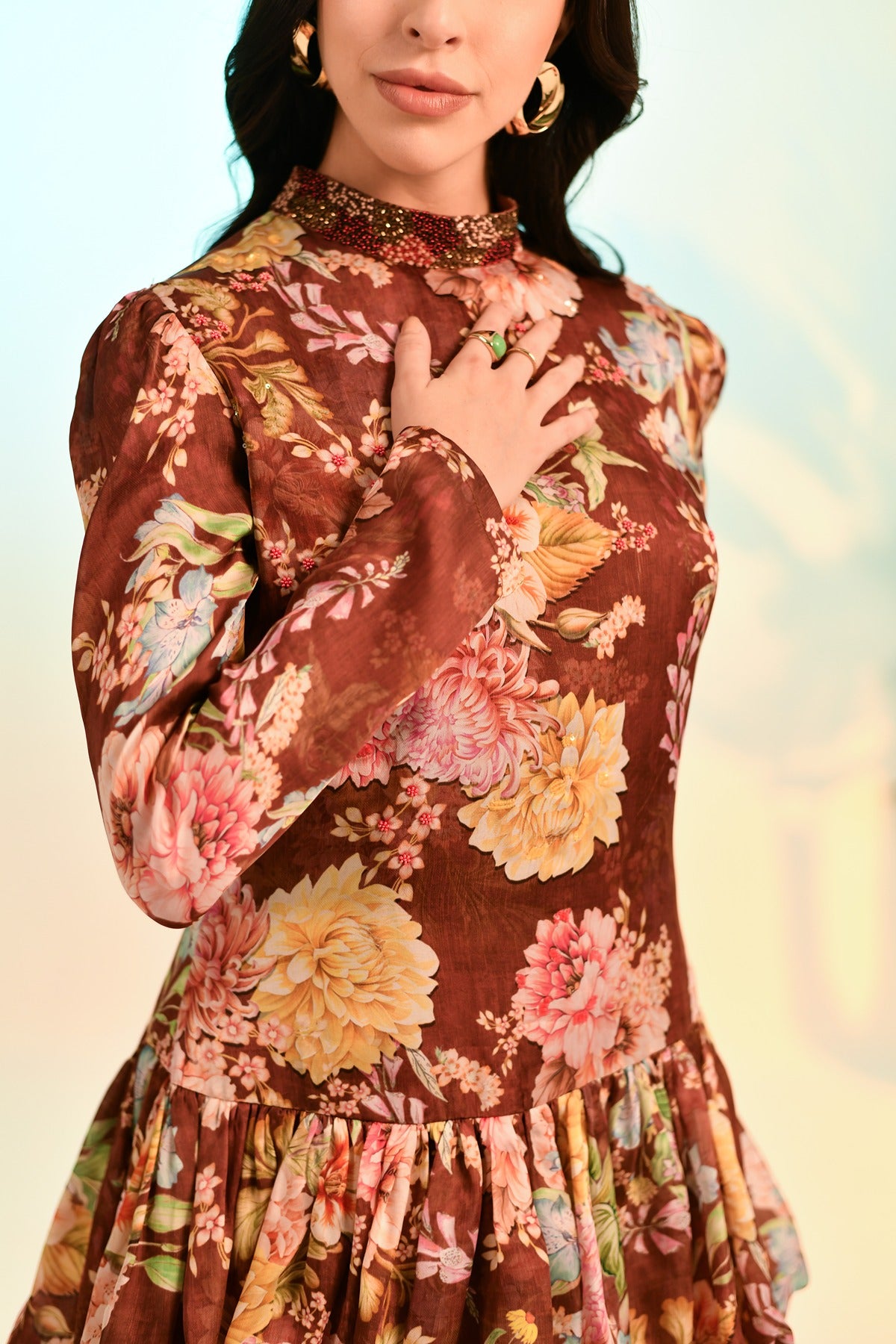 Soleil Bloom Mini Dress