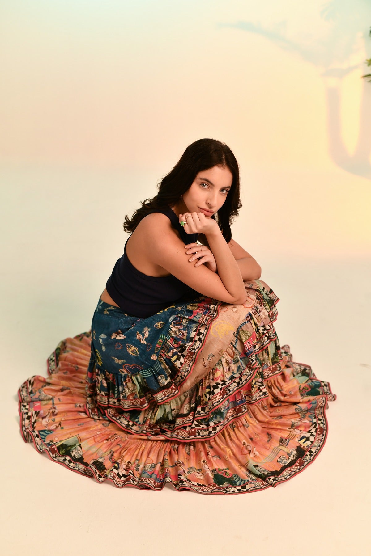 Abstract Muse Maxi Skirt
