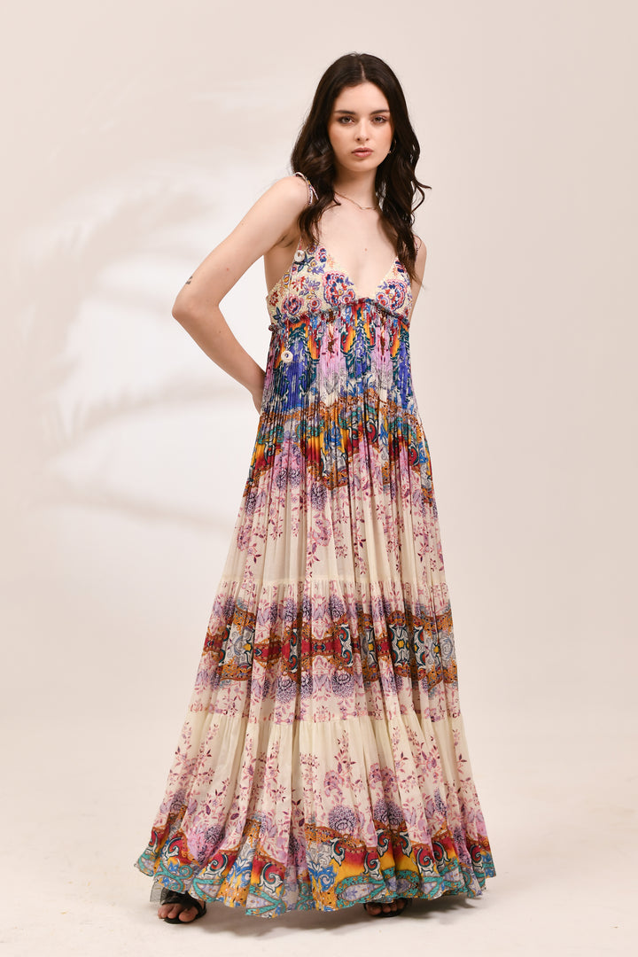 Mosaic Tiered Sun Dress