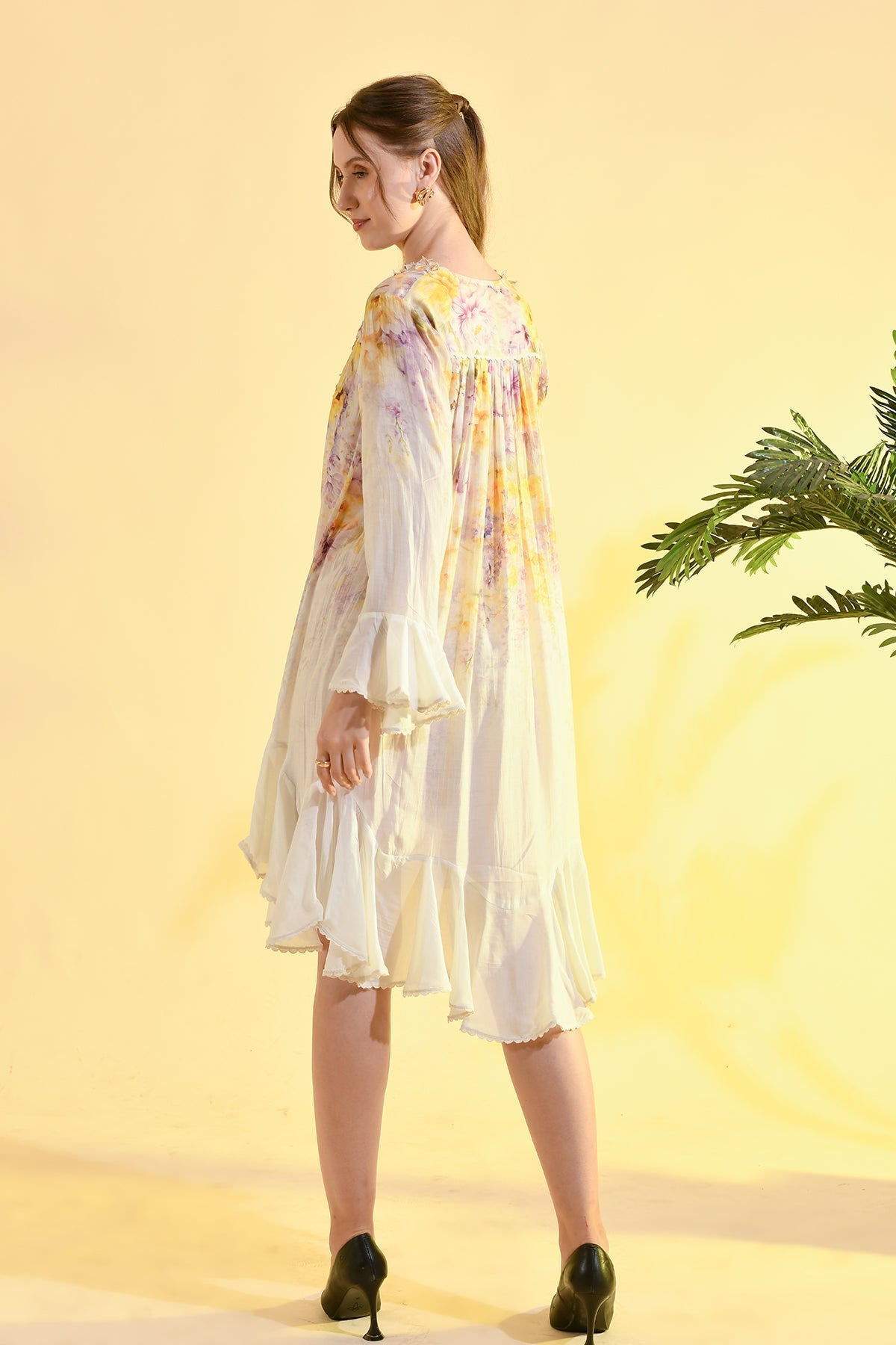 Neckholder-Top aus Linne