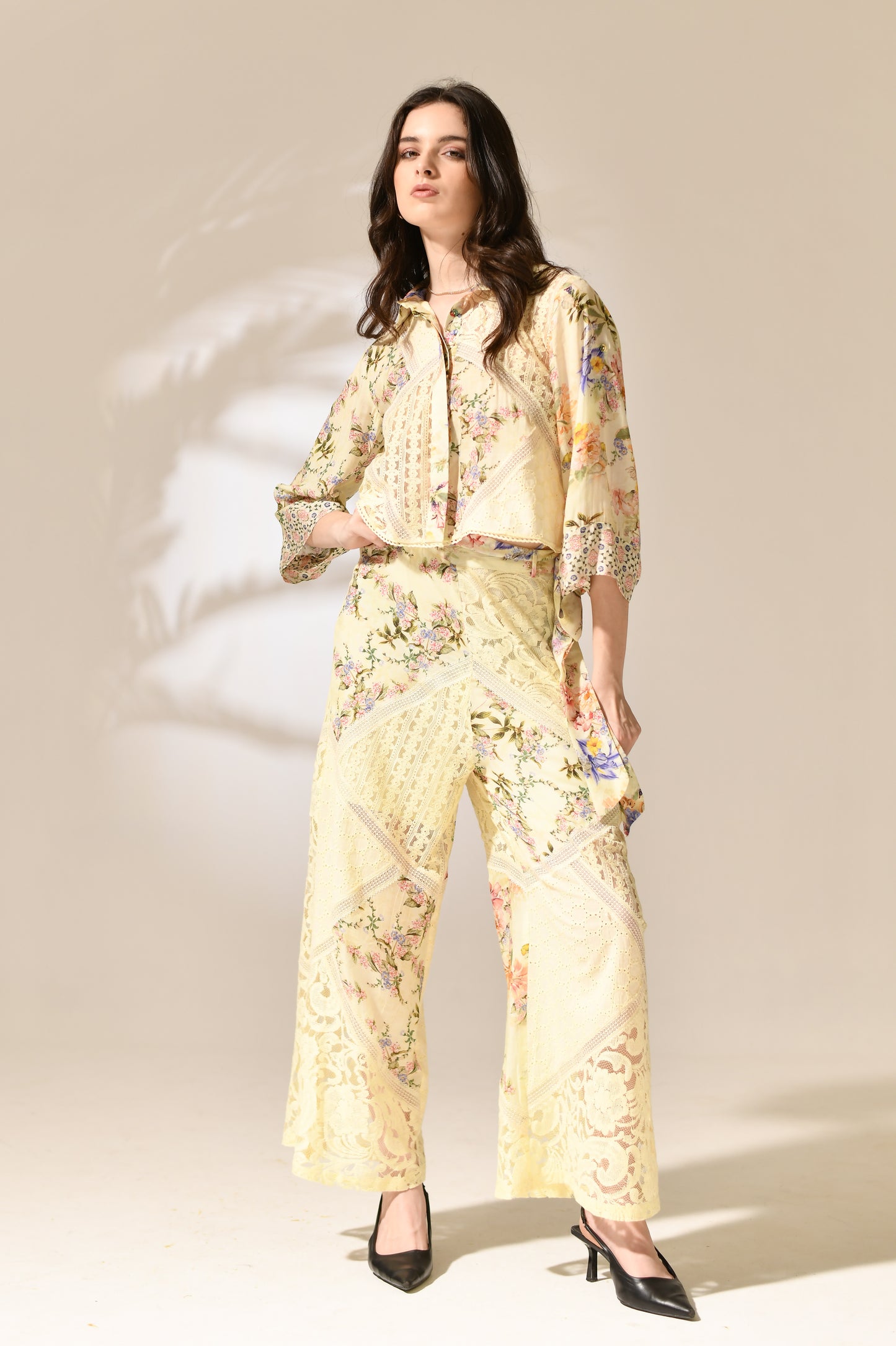 Primrose Lace Patchwork shirt