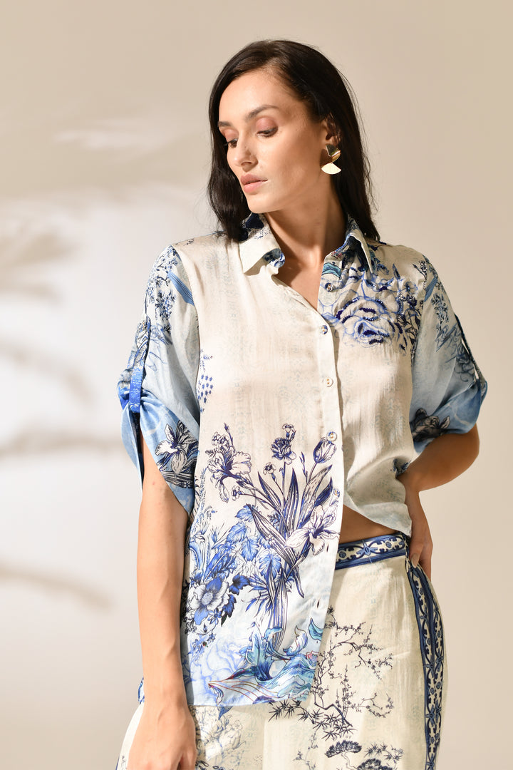Azure Estate Loungewear shirt