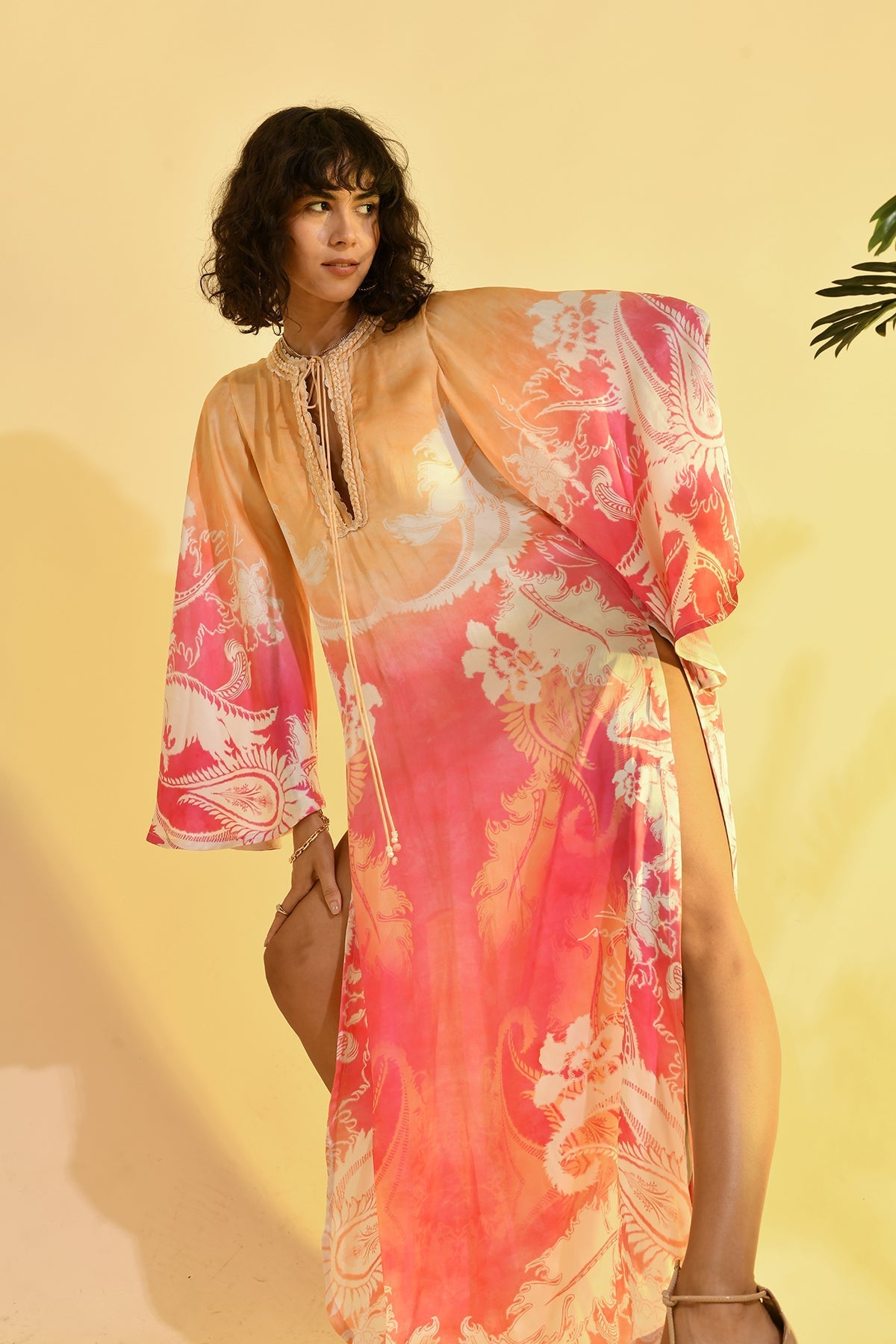 Neckholder-Top aus Linne