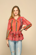 OMBRE PEASANT TOP