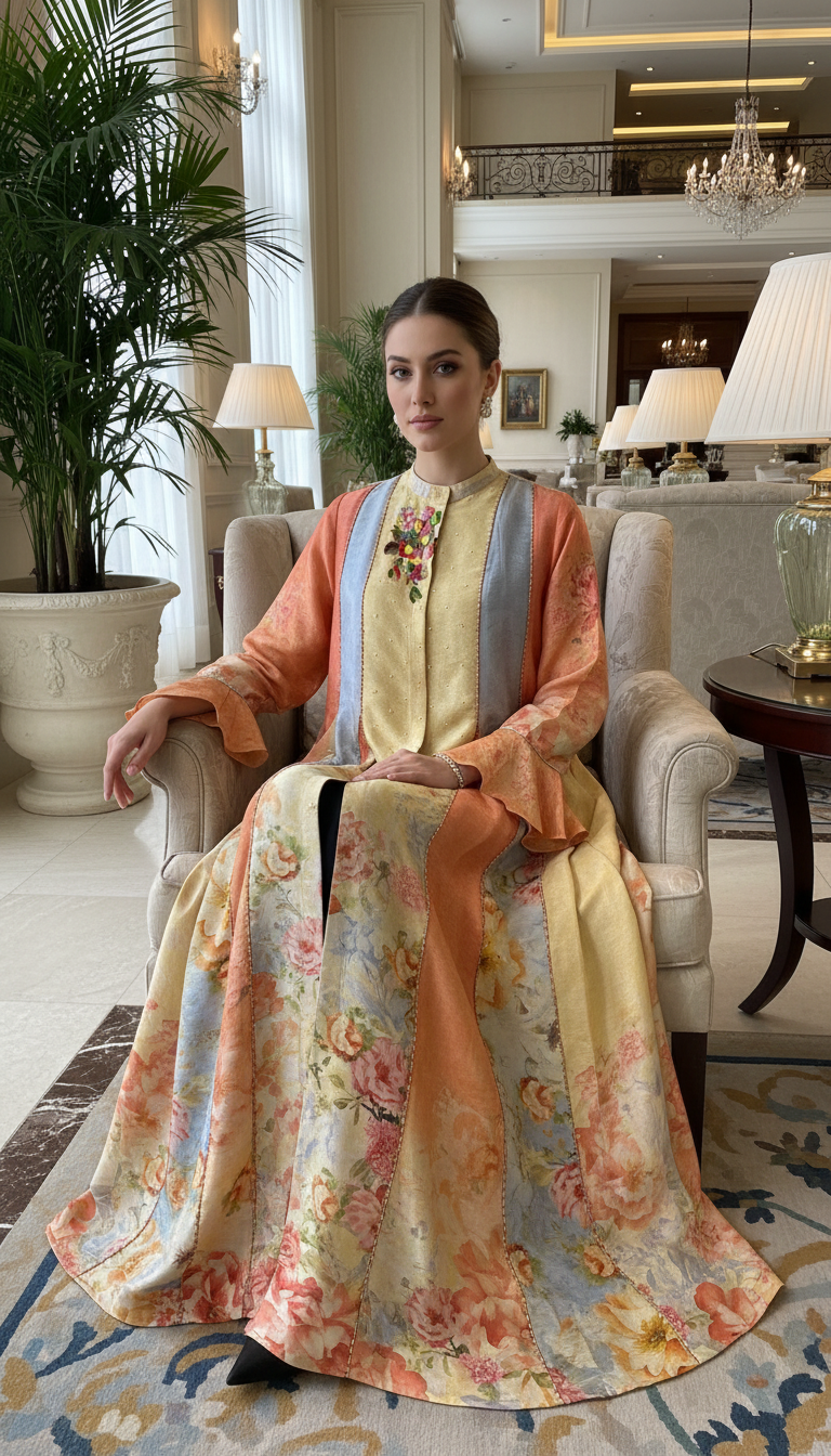 GOLDEN AURORA ABAYA