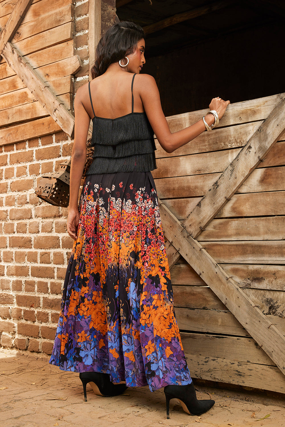 KALA PLEATED MAXI SKIRT
