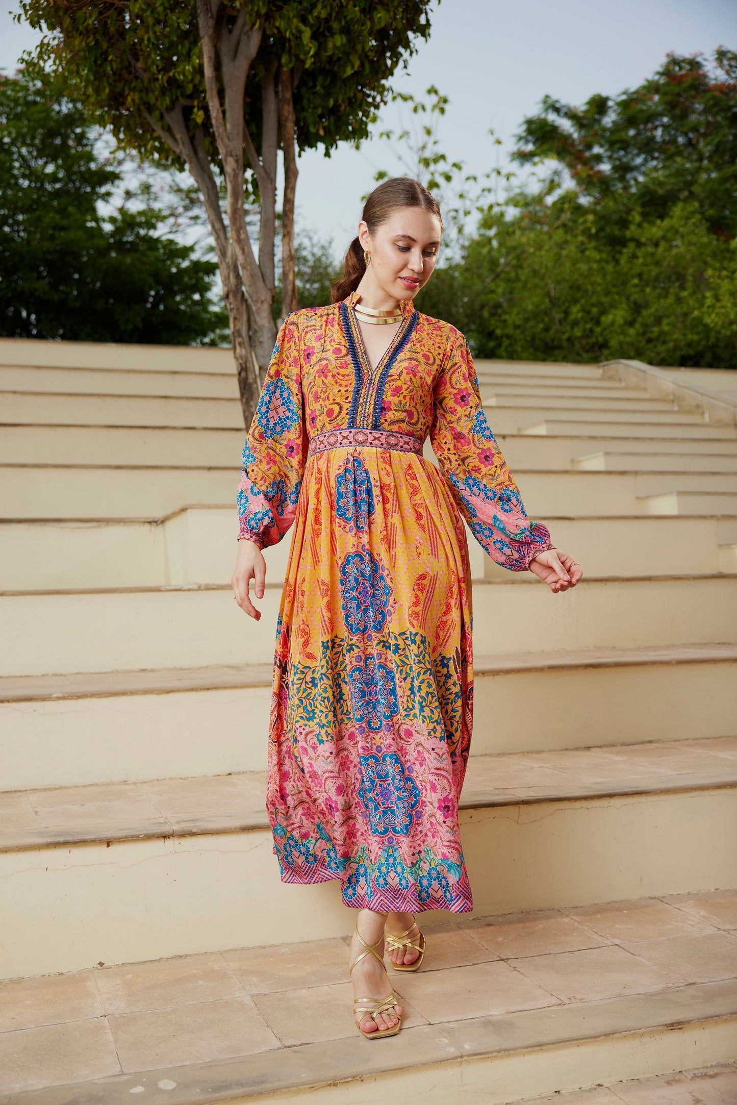 ENCHANTED ECHO MAXI DRESS