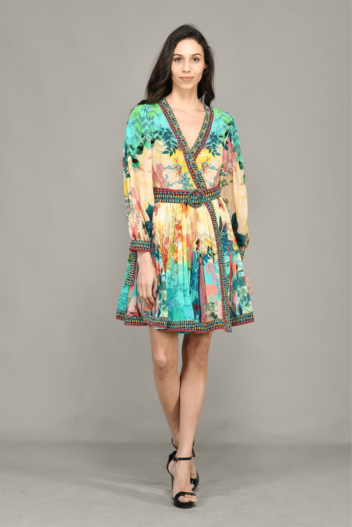 Mini-Wickelkleid „Macaw“