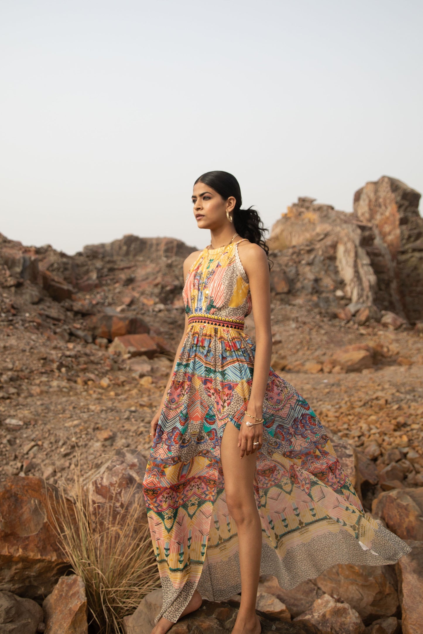 AURORA SLIT MAXI DRESS