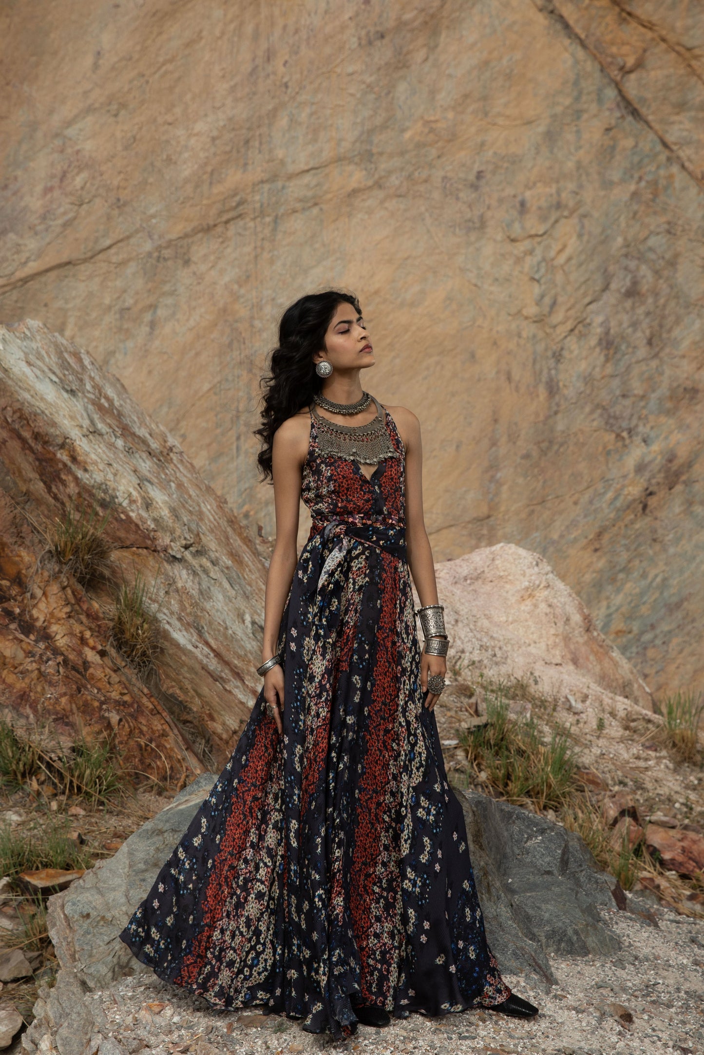OSIRIS MAXI WRAP DRESS