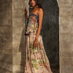 CYDNEY TIERED MAXI DRESS