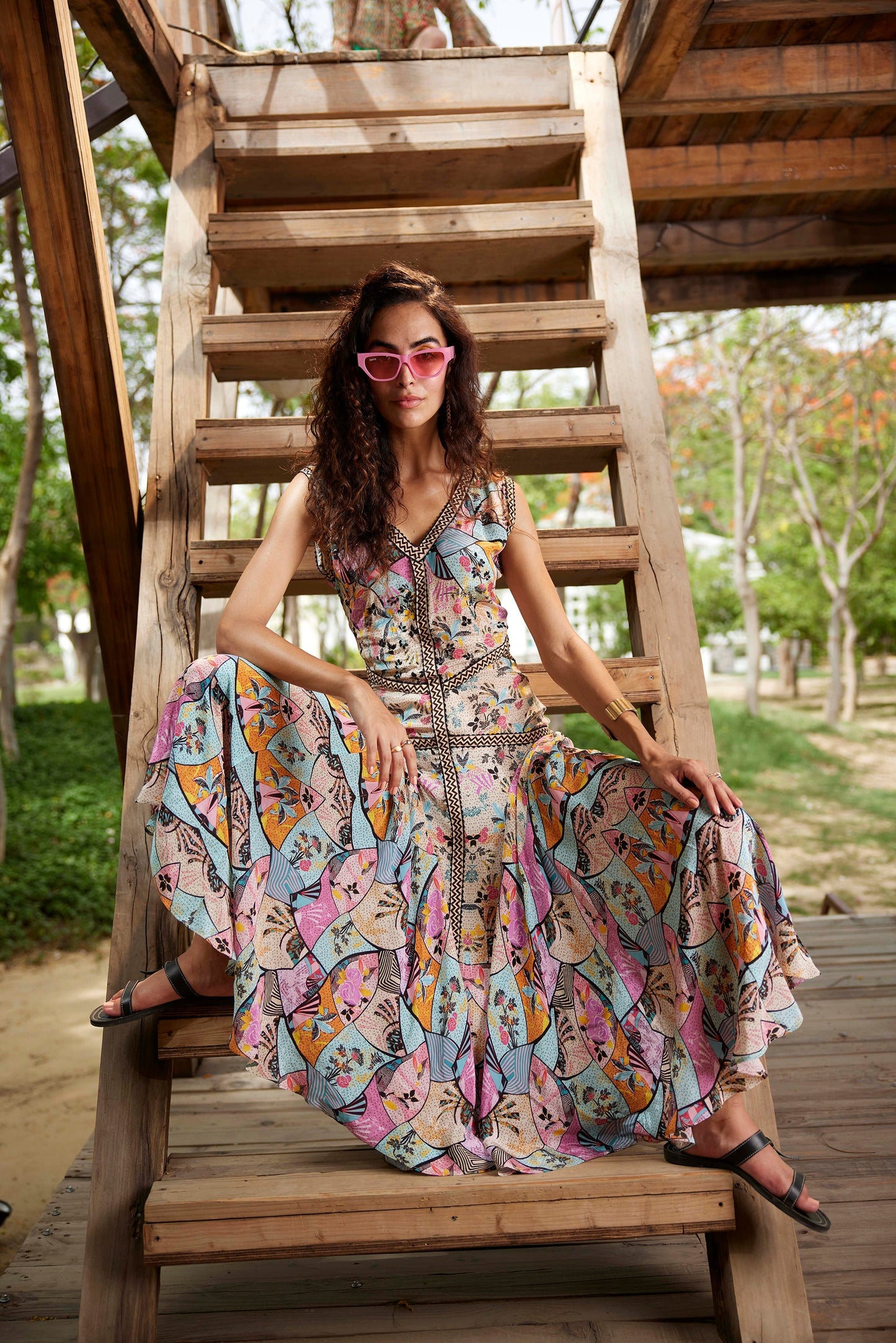 MYSTIC CUT-OUT MAXI DRESS