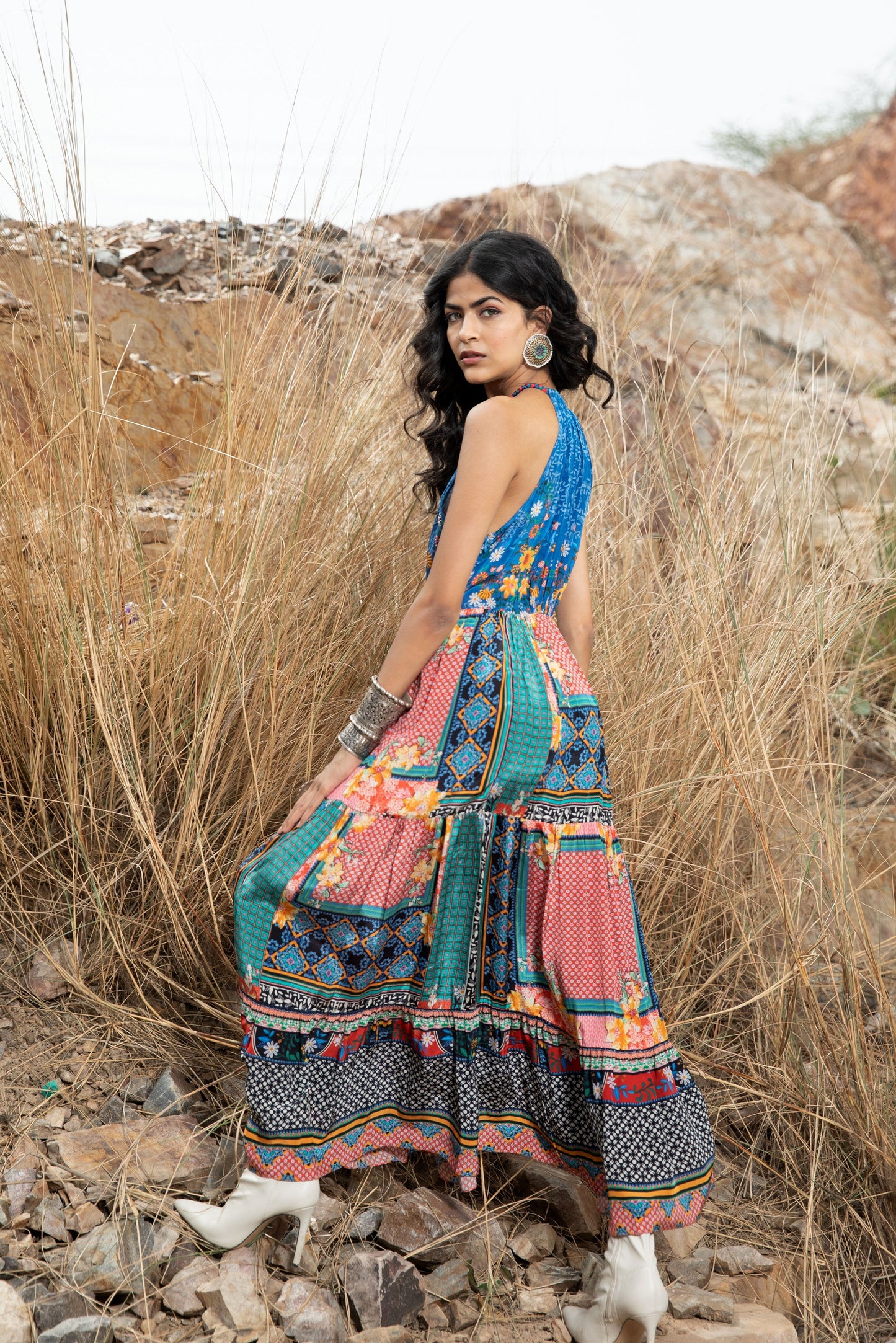 Serene Sapphire Hi-Low-Kleid