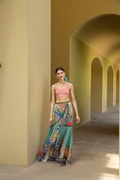 Oceania Maxirock mit Rüschen