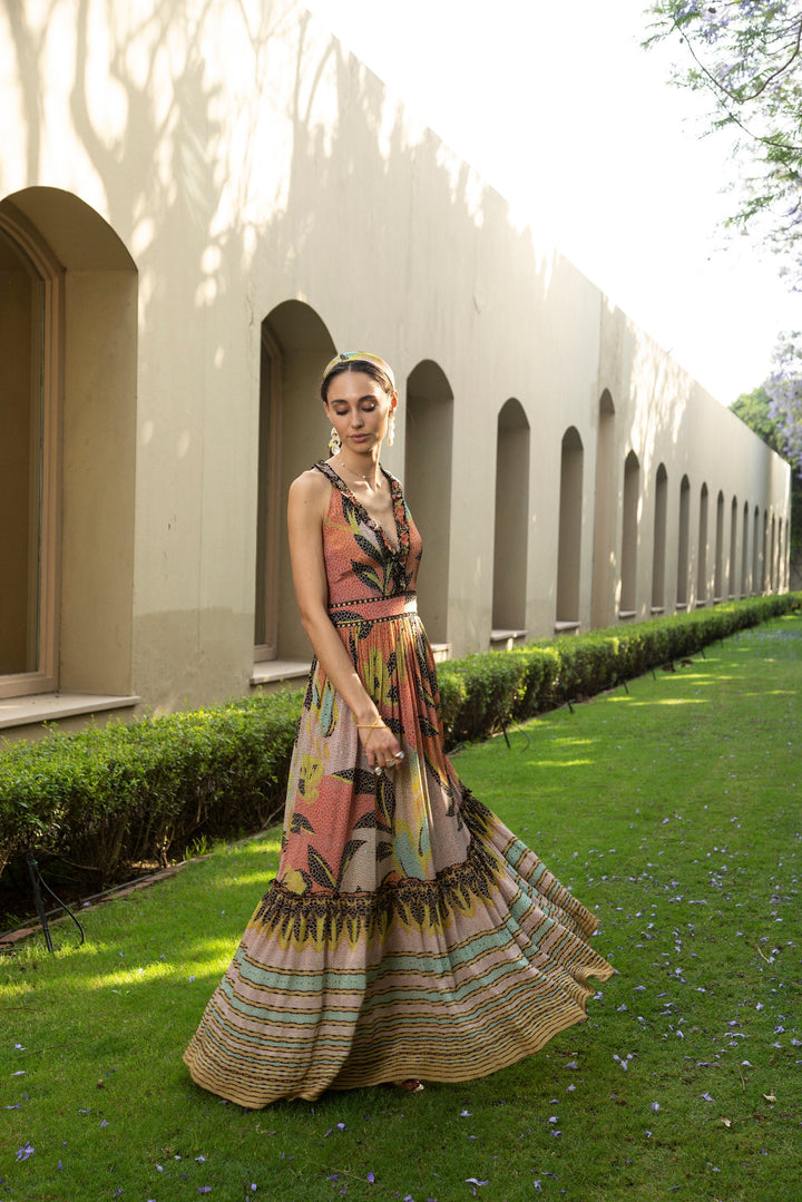 SUNDOWN TIERED MAXI DRESS