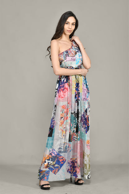 EUPHORIA ONE SHOULDER DRESS