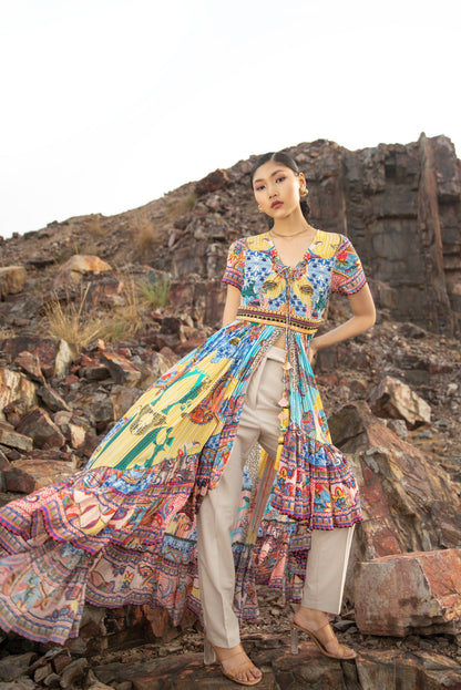 Aurora Hi-Low Maxikleid