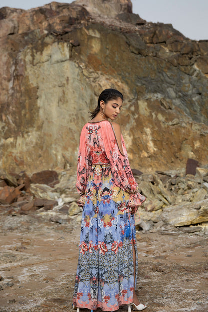 ELYSIA COLD SHOULDER MAXI DRESS