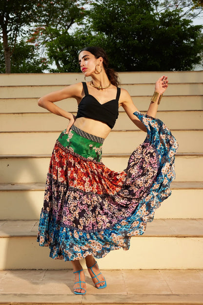 VIVID VOYAGE MAXI SKIRT