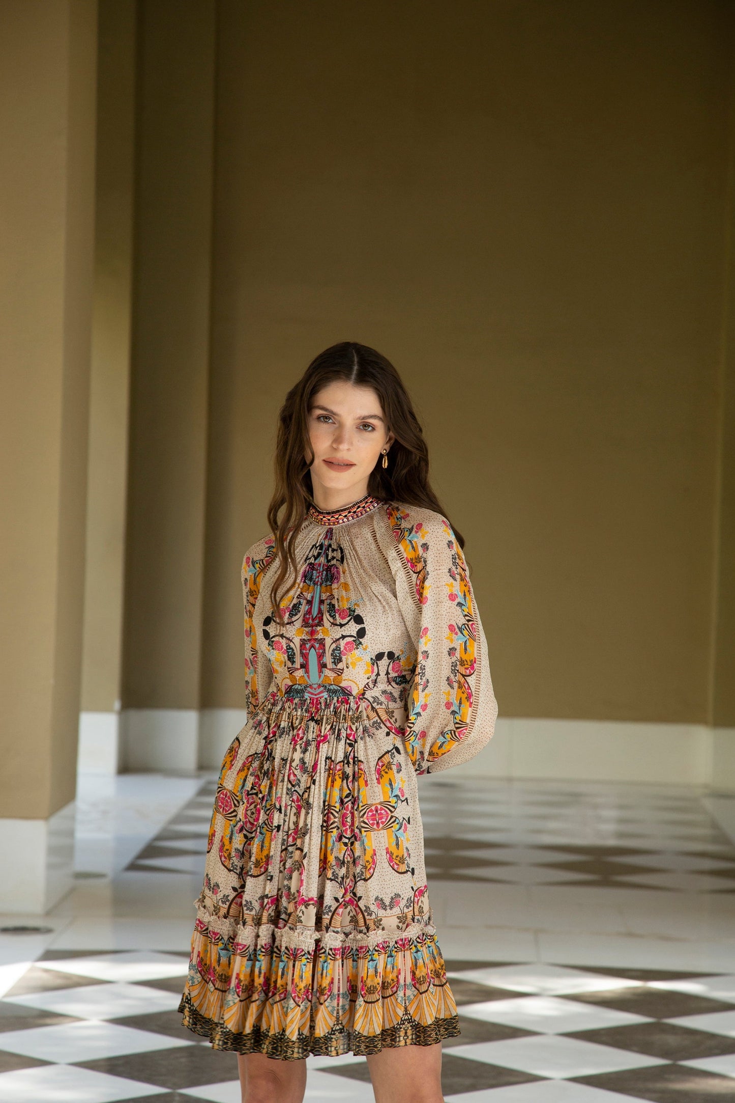 WILLOW TIERED MINI DRESS