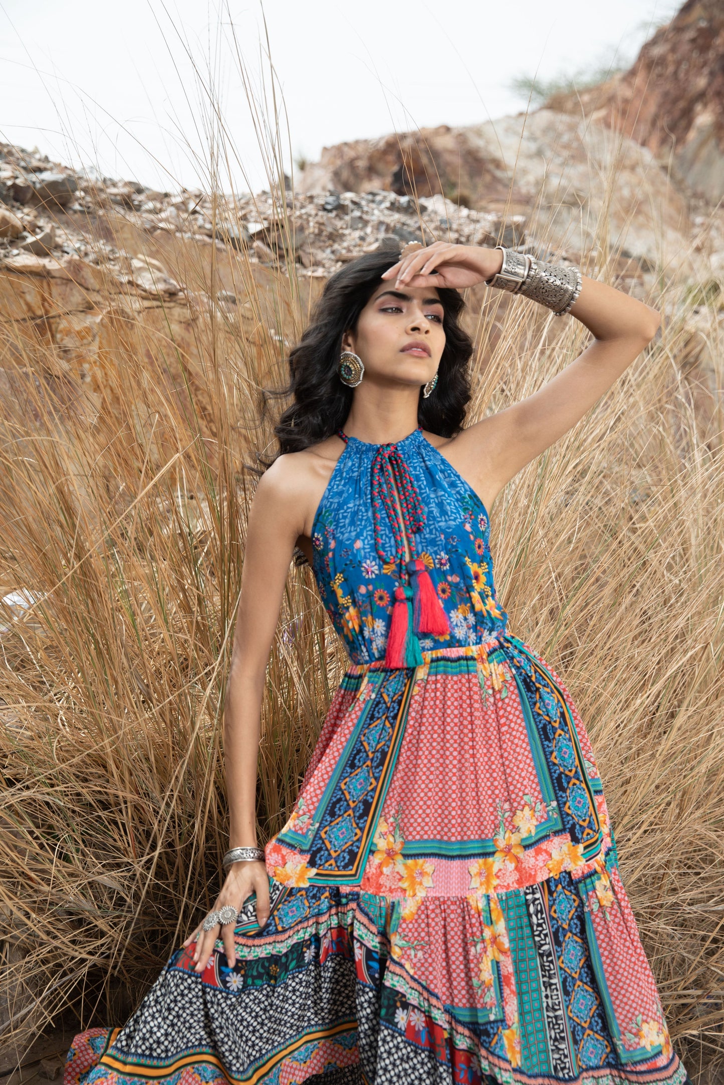 Serene Sapphire Hi-Low-Kleid