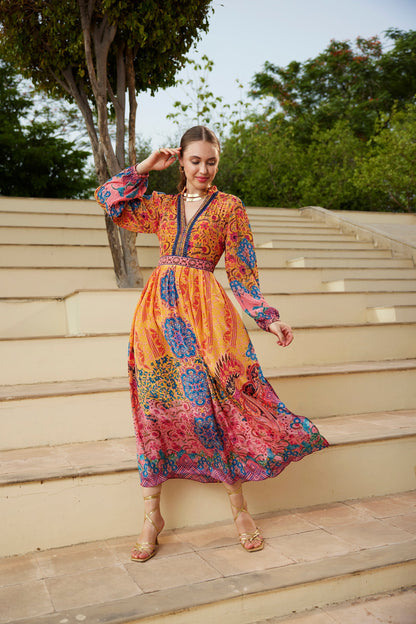 ENCHANTED ECHO MAXI DRESS