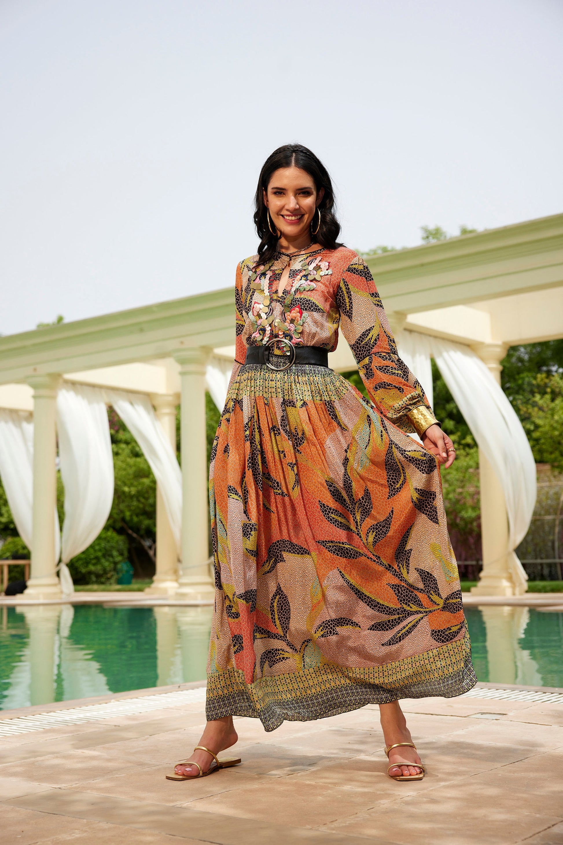 bhanuni maxi dress Multicoloured ANASTASIA MAXI DRESS Multicoloured / L