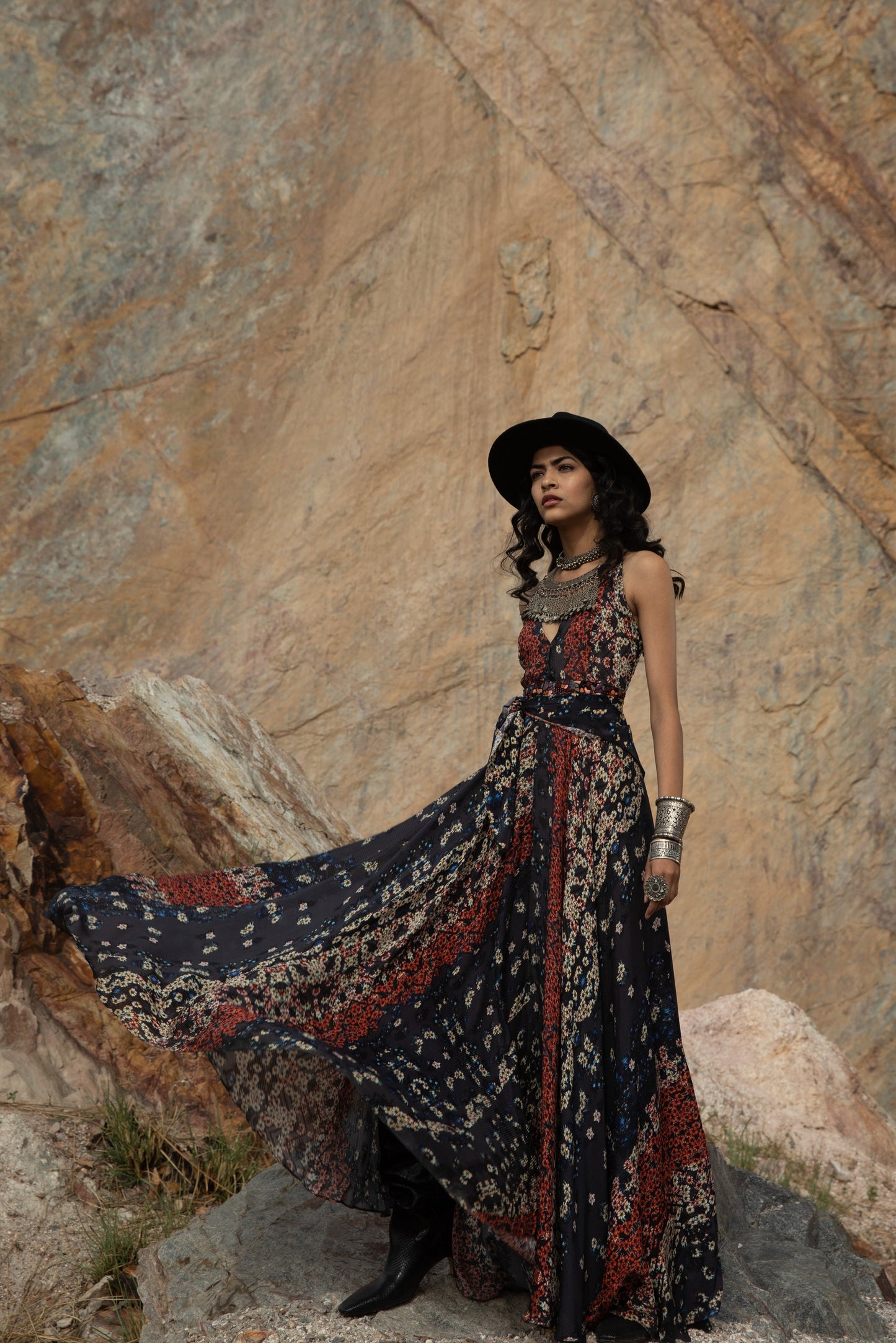OSIRIS MAXI WRAP DRESS