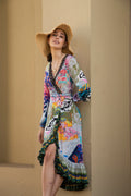 EUPHORIA MIDI WRAP DRESS