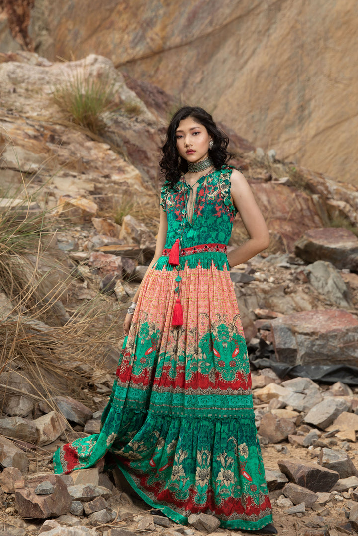 ABYSS TIERED MAXI DRESS