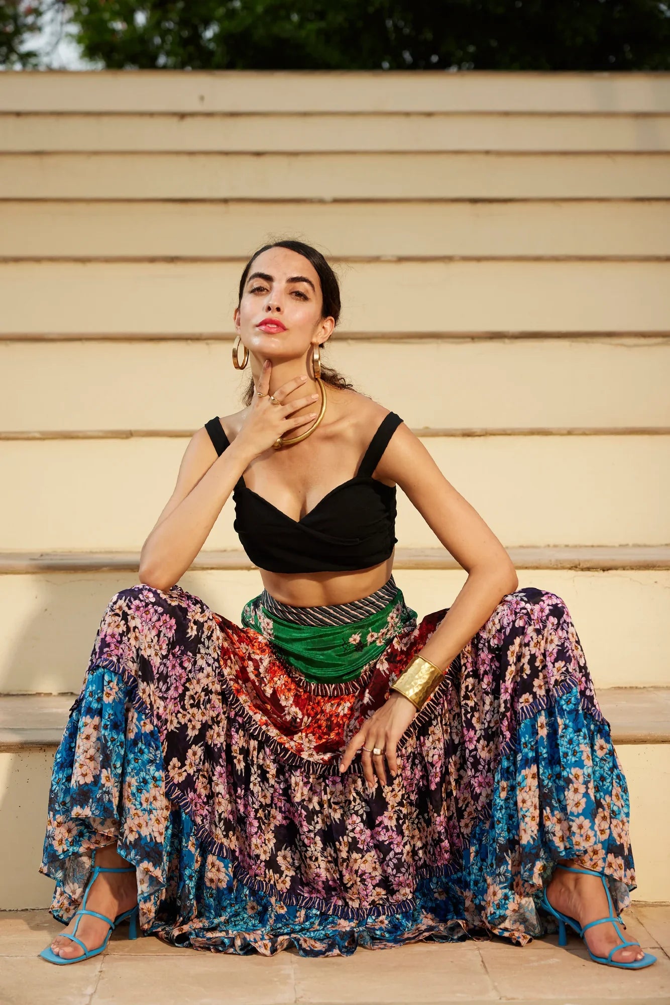 VIVID VOYAGE MAXI SKIRT