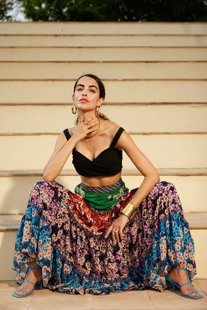 VIVID VOYAGE MAXI SKIRT