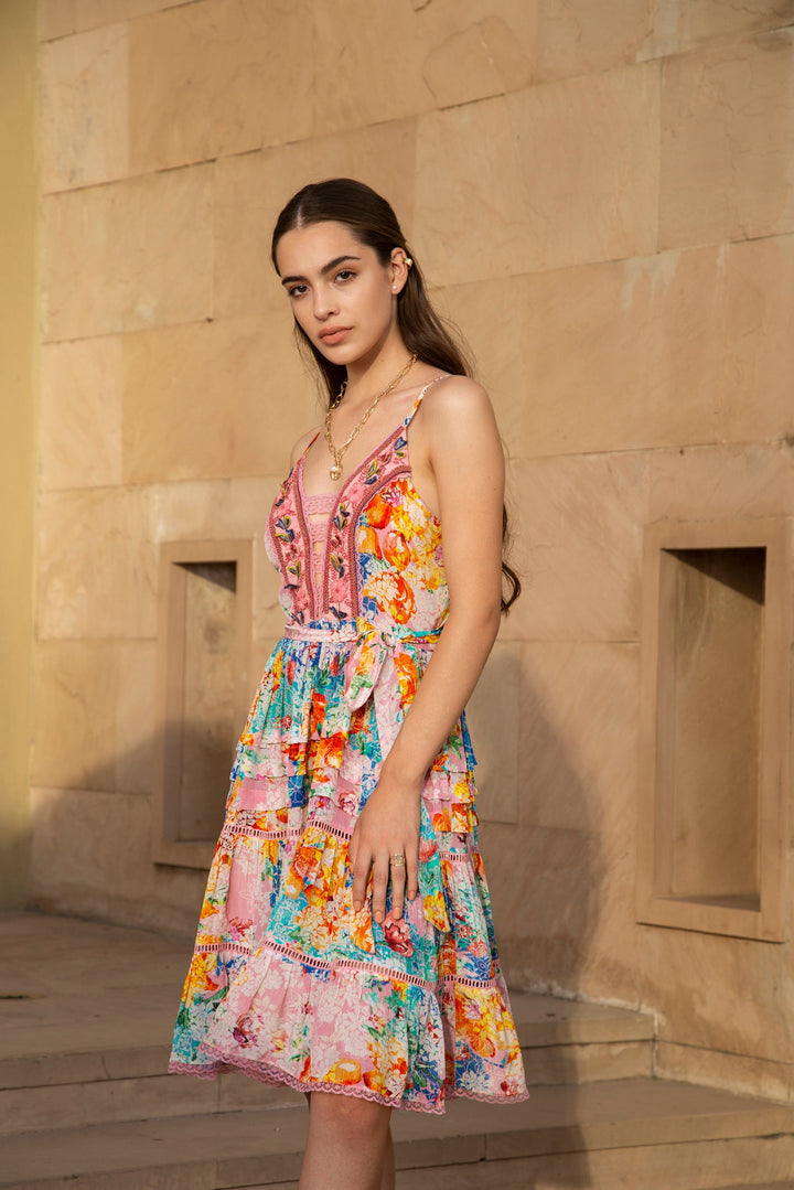 Blossom – Stufen-Midikleid