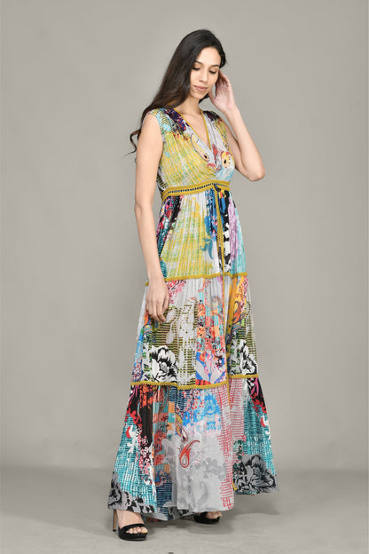EUPHORIA TIERED MAXI DRESS