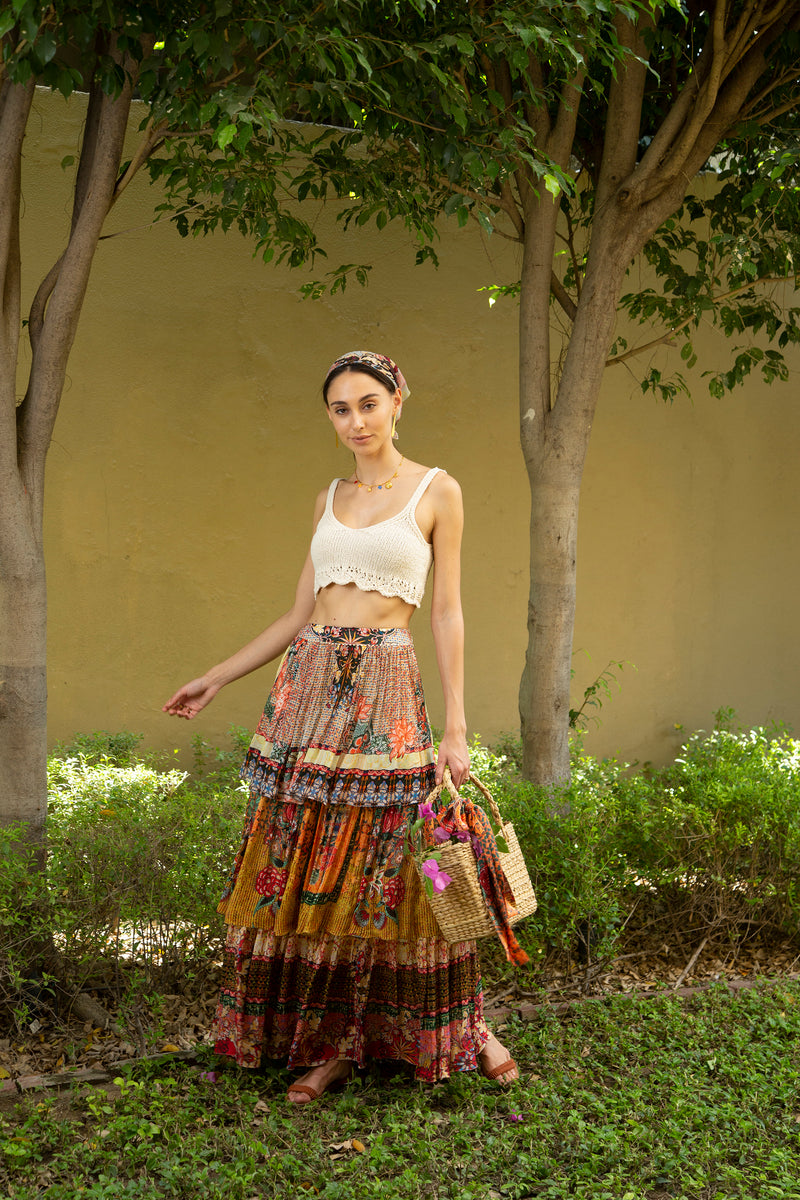 Meadow Tiered Maxi Skirt