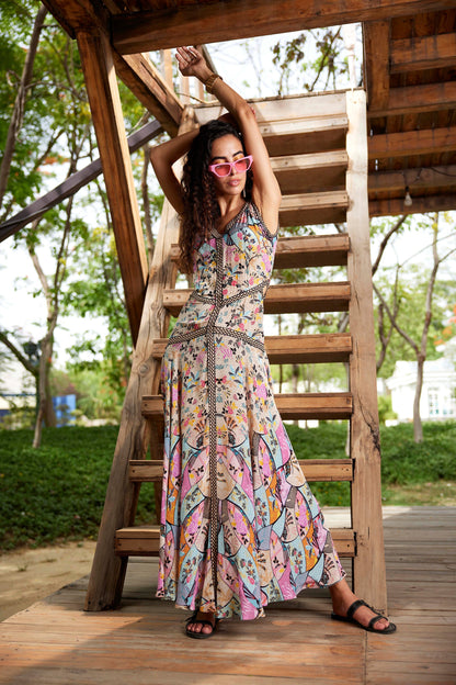 MYSTIC CUT-OUT MAXI DRESS
