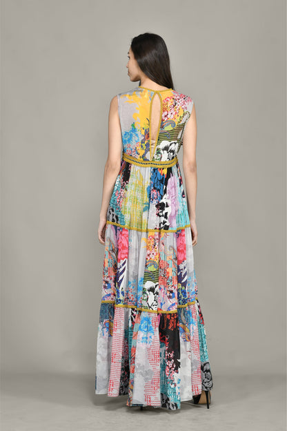 EUPHORIA TIERED MAXI DRESS