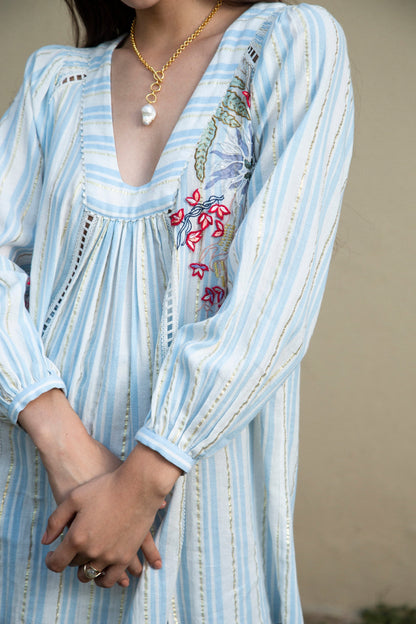 BEACH AFFAIR EMBROIDERED TUNIC