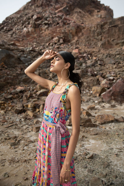 DAHLIA RUFFLED MAXI DRESS