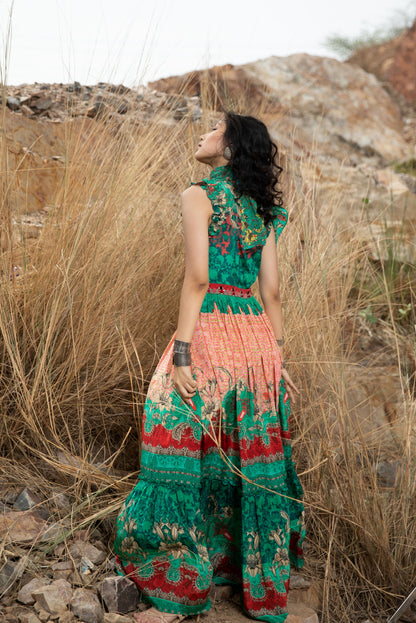 ABYSS TIERED MAXI DRESS