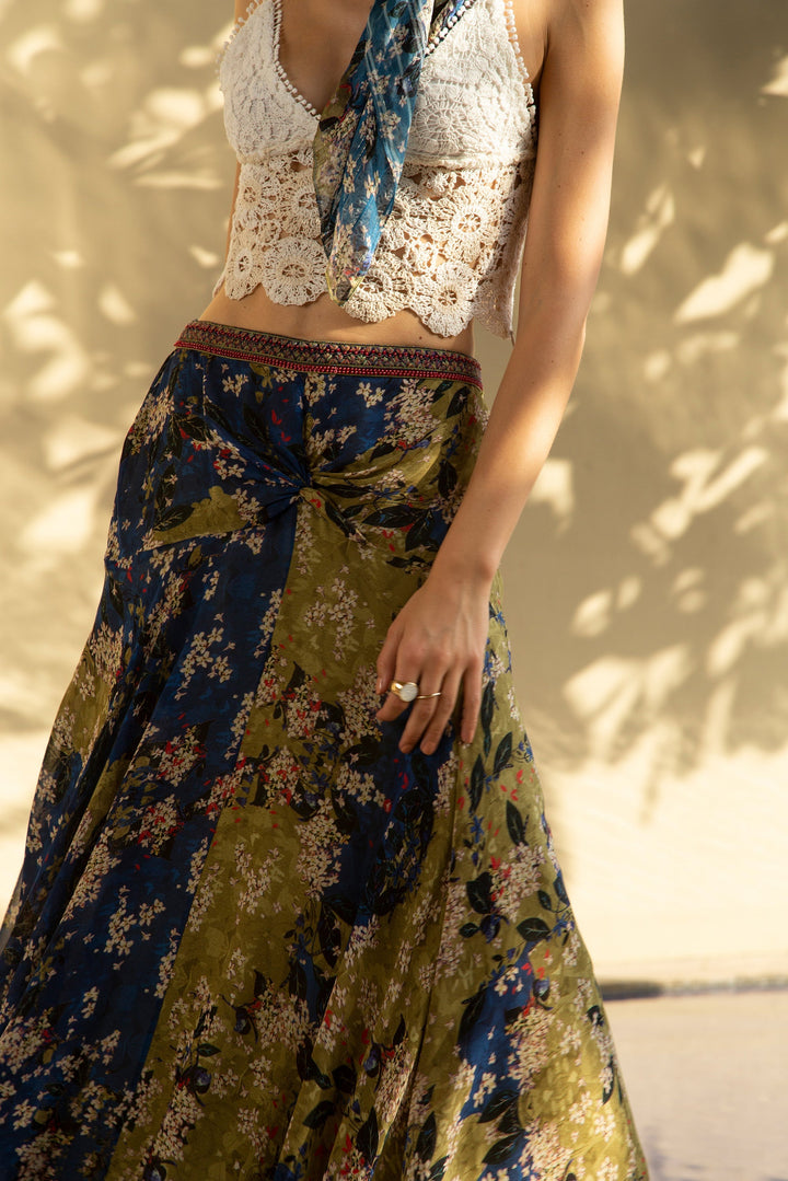 PARADISE FOREST MAXI SKIRT
